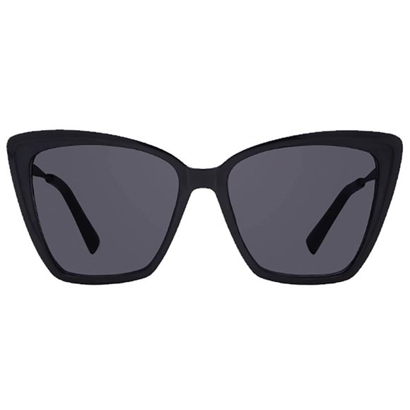 Becky II Polarized Sunglasses in Black/Dark Smoke - Picture 2 of 3